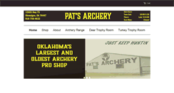 Desktop Screenshot of patsarcheryok.com